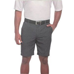 NWT Pebble Beach Mens Dry Luxe Flat Front Golf Shorts Black Sz 32